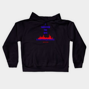 I Survived The Nyc Earthquake Kids Hoodie